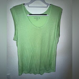LOFT Mint Green Sleeveless Top